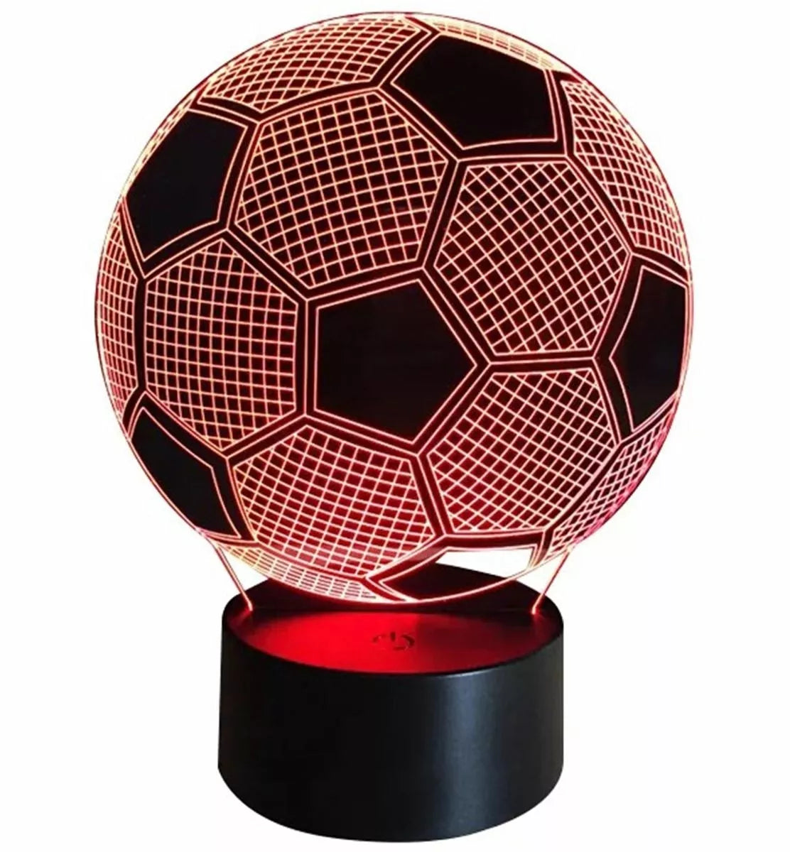Dekoratyvinė LED lempa, futbolo kamuolio formos