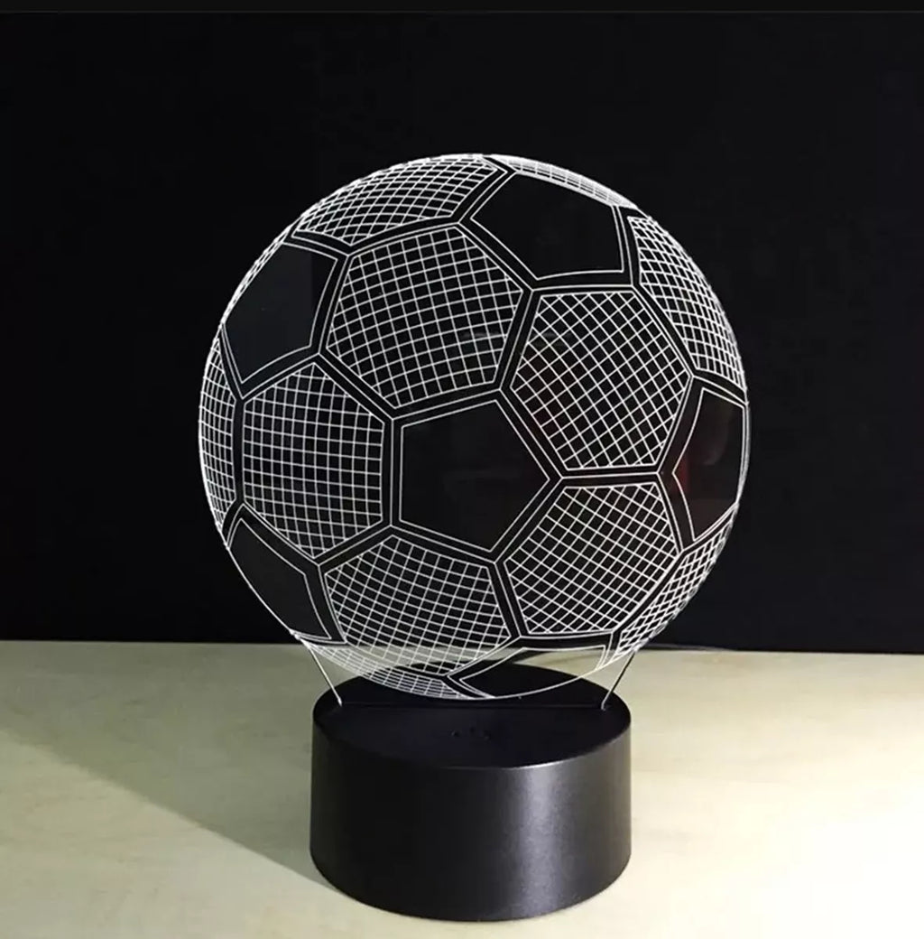 Dekoratyvinė LED lempa, futbolo kamuolio formos