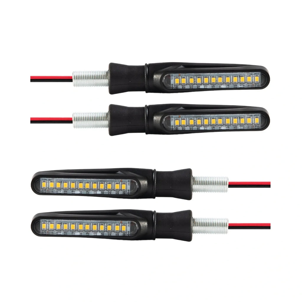 Dinaminių LED posūkių žibintų rinkinys, 4 vnt., 12 V automobiliui