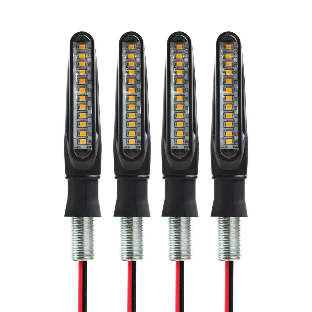 Dinaminių LED posūkių žibintų rinkinys, 4 vnt., 12 V automobilio apšvietimui