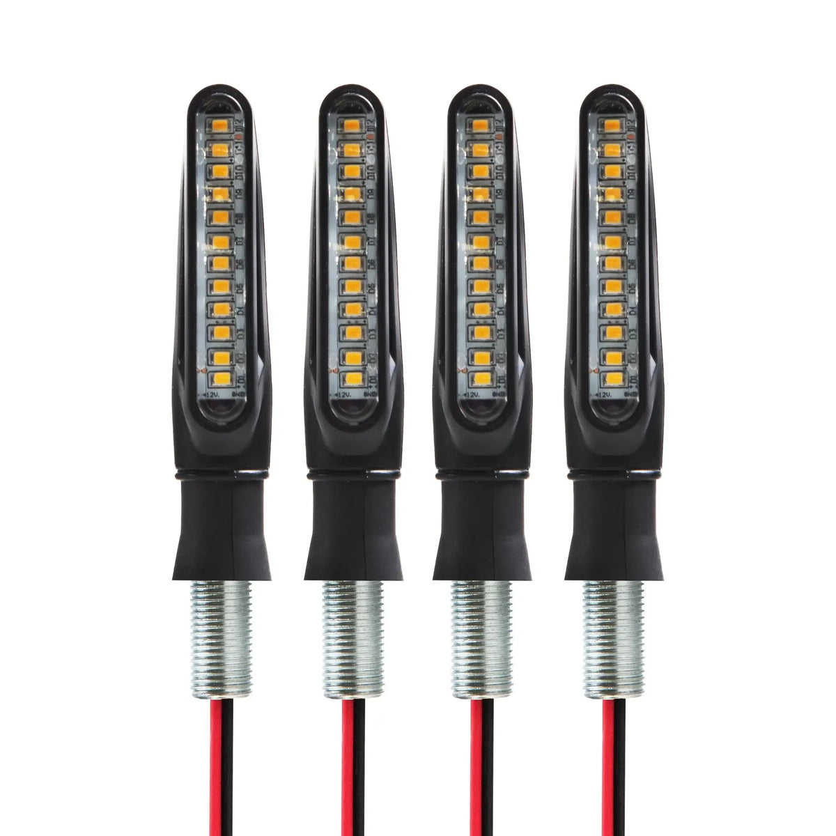 Dinaminių LED posūkių žibintų rinkinys, 4 vnt., 12 V automobilio apšvietimui
