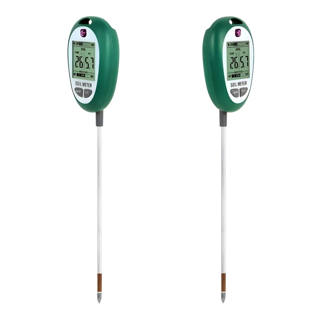 Dirvožemio drėgmės, temperatūros ir pH matuoklis su LCD ekranu sodininkystei