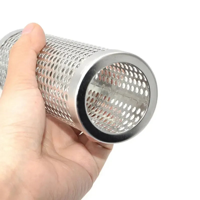 Dūmų generatorius kepsninėms „Tube Smokers“, metalinis dūmų generatorius su rankena, skirtas rūkymui ir skonio gerinimui