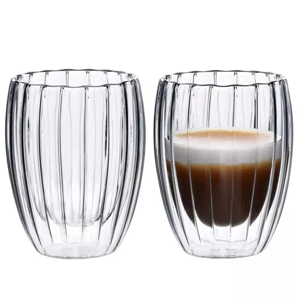 Dvigubo stiklo puodelis 350ML.