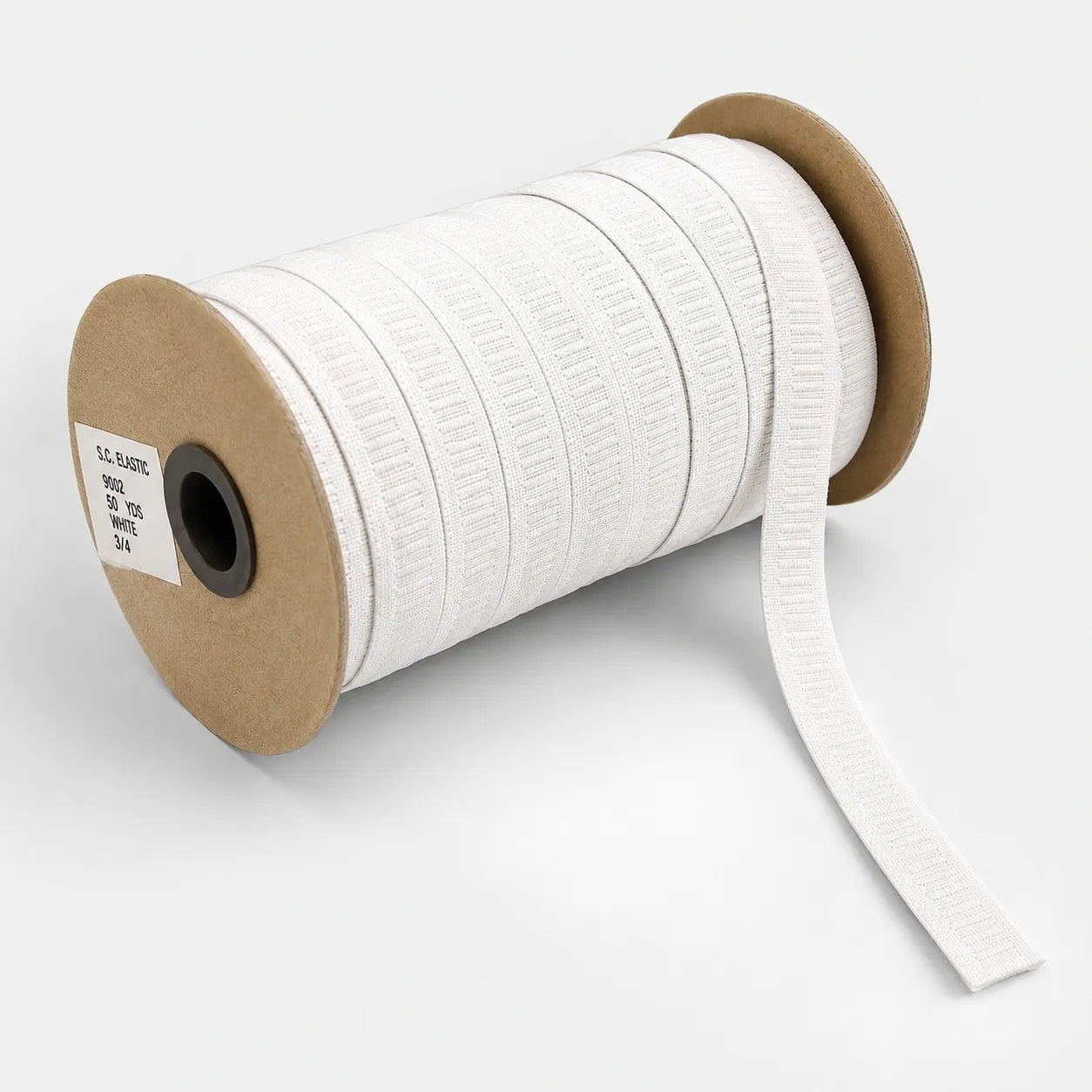 Elastinė juosta siuvimui 19 mm (45m) – balta