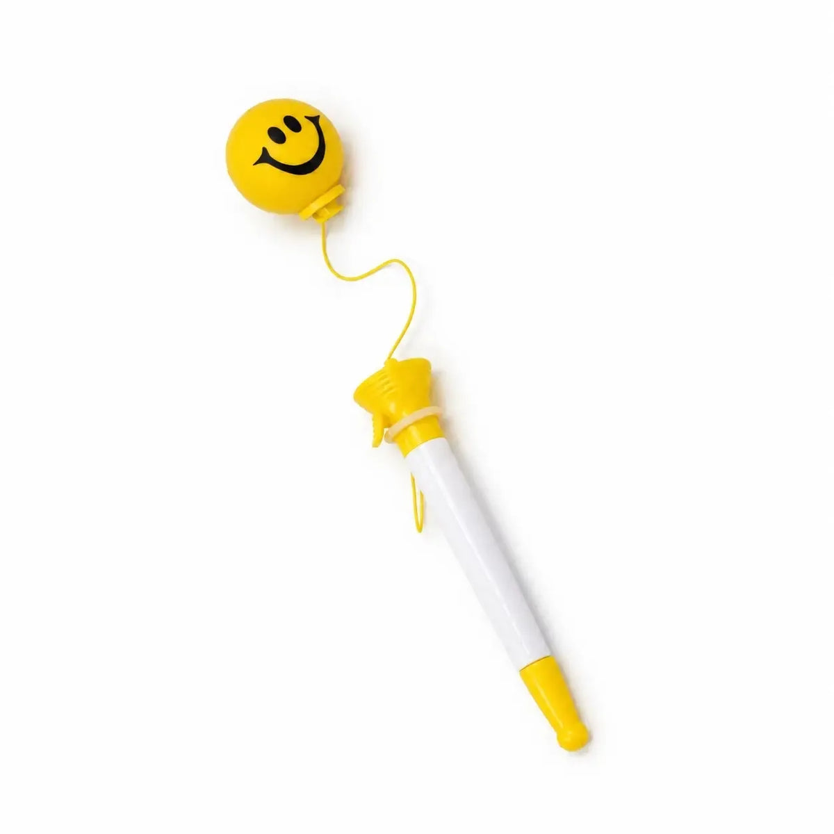 Žaismingas Emoji tušinukas su šaudančiu kamuoliuku, ryškus ir spalvingas rašymo reikmenys, skirtas vaikams ir jaunimui.