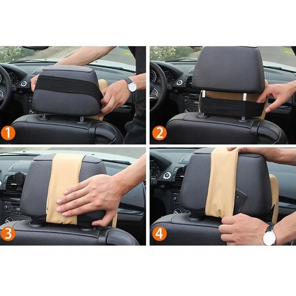 Ergonominių pagalvių rinkinys automobiliui JUODA