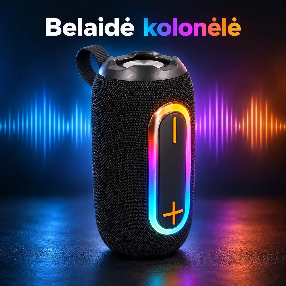 Garso kolonėlė TR2265B su stipria garso sklaida ir moderniu dizainu, matomas šios aukštos kokybės garso įrangos vaizdas