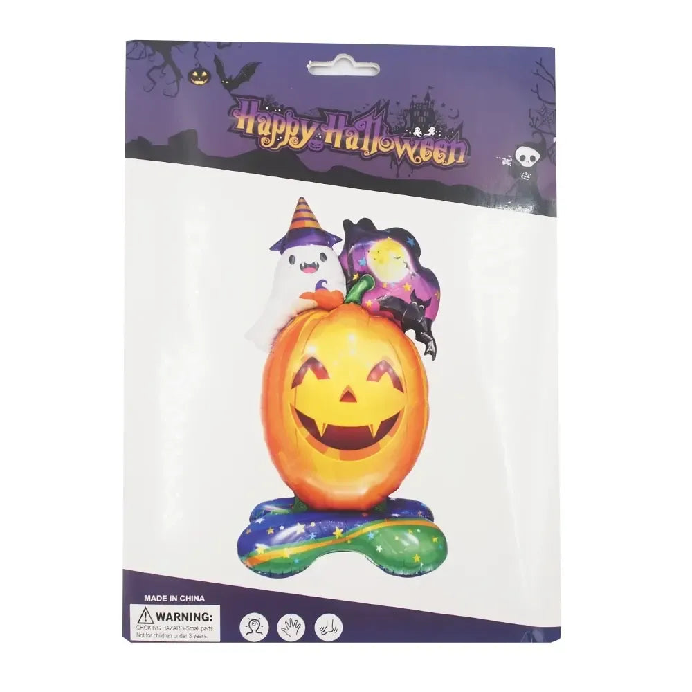 Didelis moliūgas Helovino dekoracijai, 130 cm aukščio, dekoratyvinis moliūgas Halloween tematikai, naktiniam dekorui.