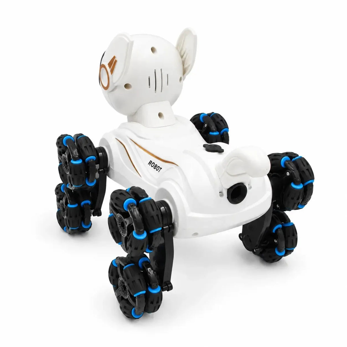 Interaktyvus nuotoliniu būdu valdomas robotas šuo TR2384C, greitas ir judrus žaislas su šviesos ir garso efektais.