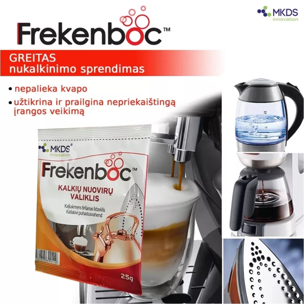 Kalkių nuovirų valiklis FREKENBOC, 25 g