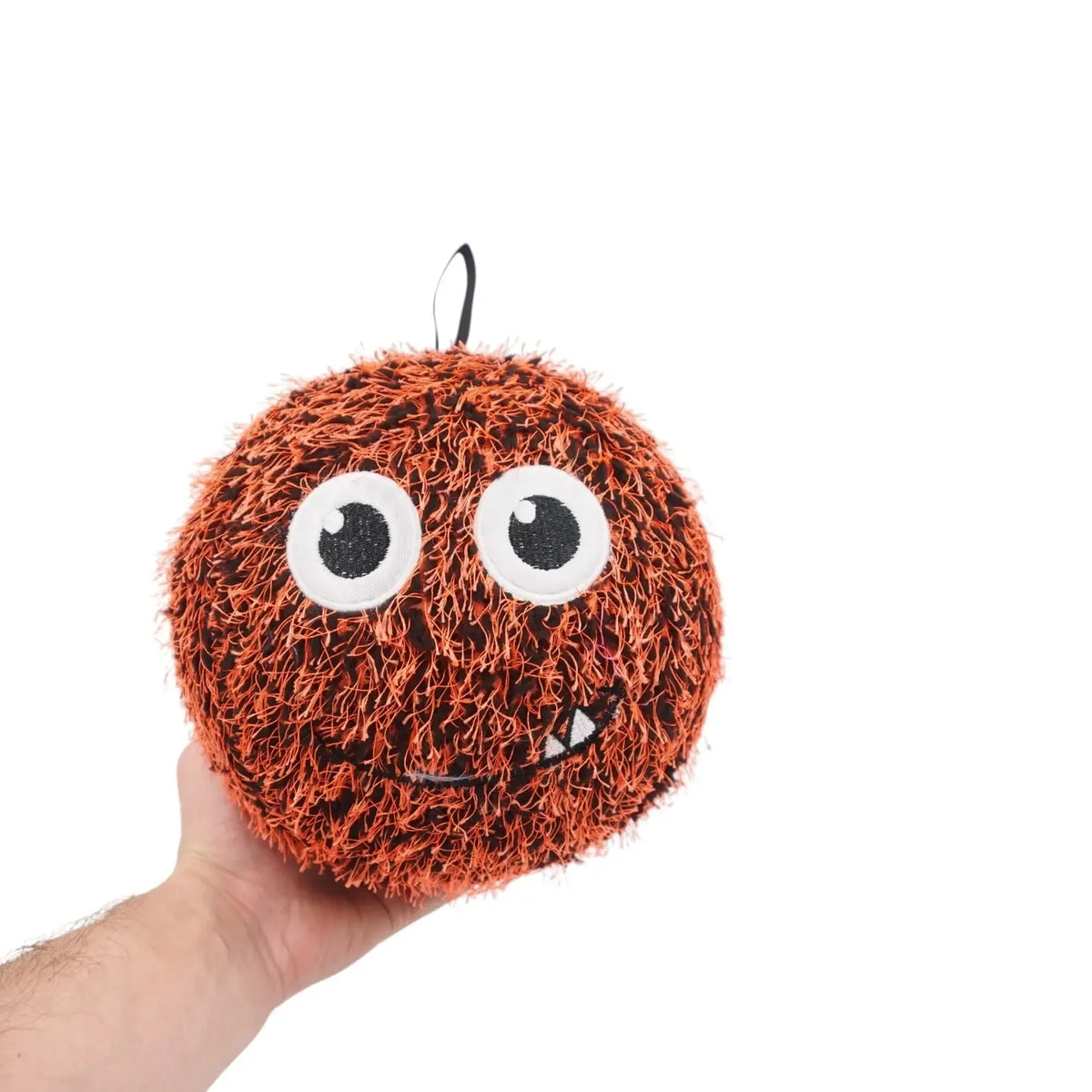 Pliušinis pripučiamas kamuolys su šypsenėle, 20 cm, minkštas ir žaismingas vaikų žaislas ar interjero dekoracija.
