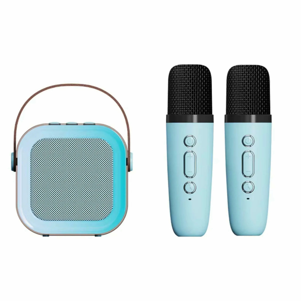 Karaoke kolonėlė su mikrofonais (Bluetooth, LED apšvietimas)