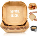 Kepimo popierinės formelės kvadratinės 16 cm (50 vnt.)