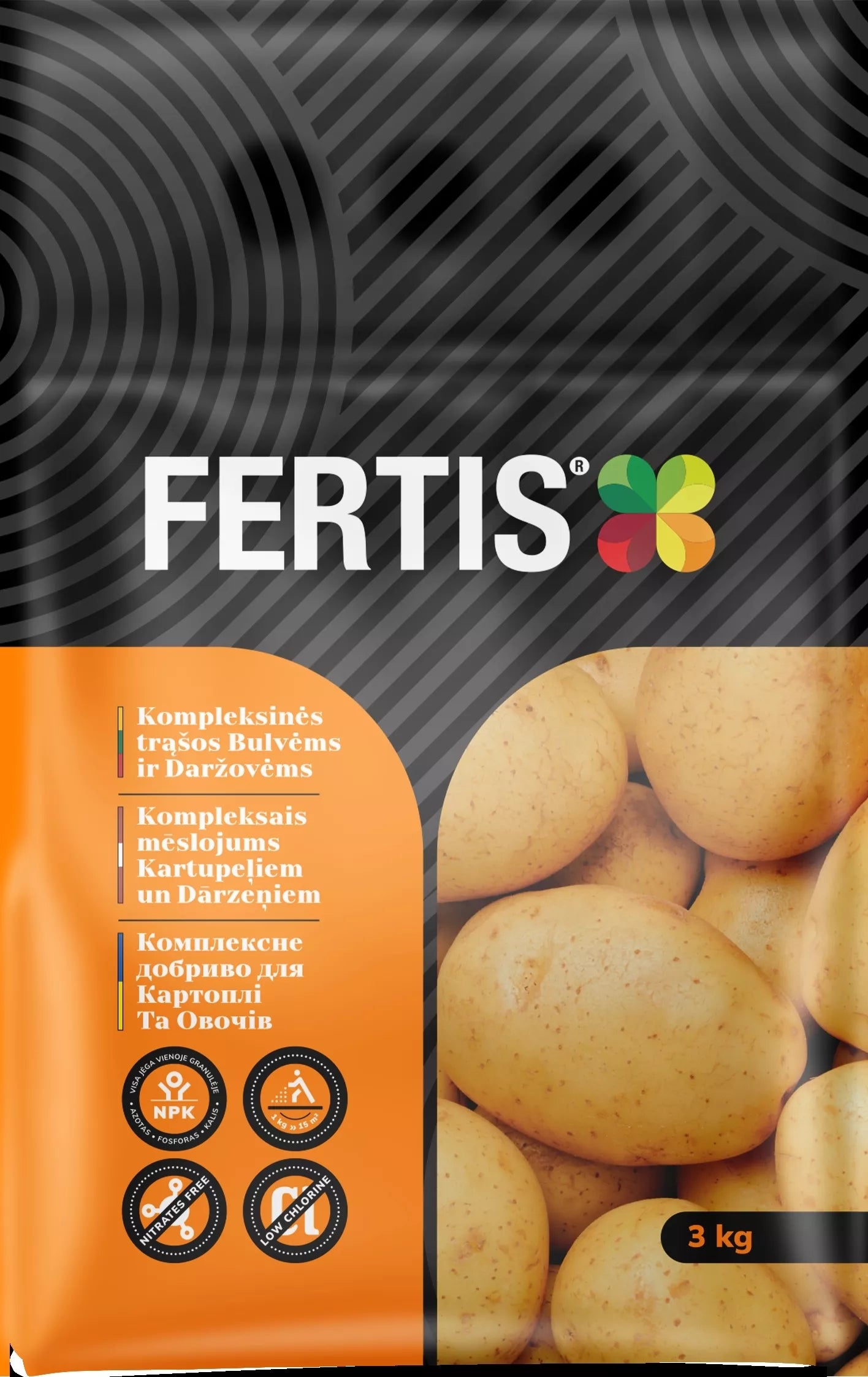 Kompleksinės trąšos Bulvėms ir daržovėms FERTIS, 3kg