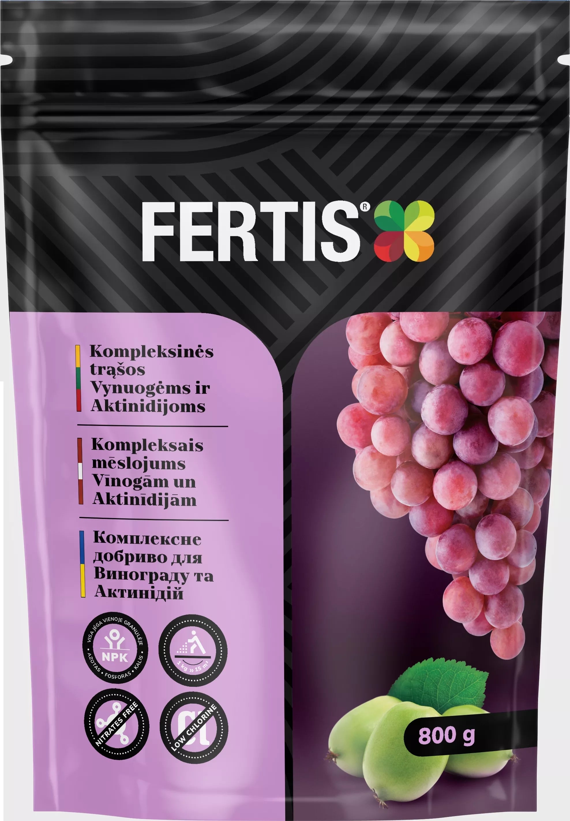 Kompleksinės trąšos Vynuogėms ir aktinidijoms  FERTIS, 800g