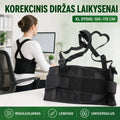 Korekcinis nugaros laikysenos diržas, reguliuojamas, tinka pagerinti laikyseną ir sumažinti nugaros skausmą.