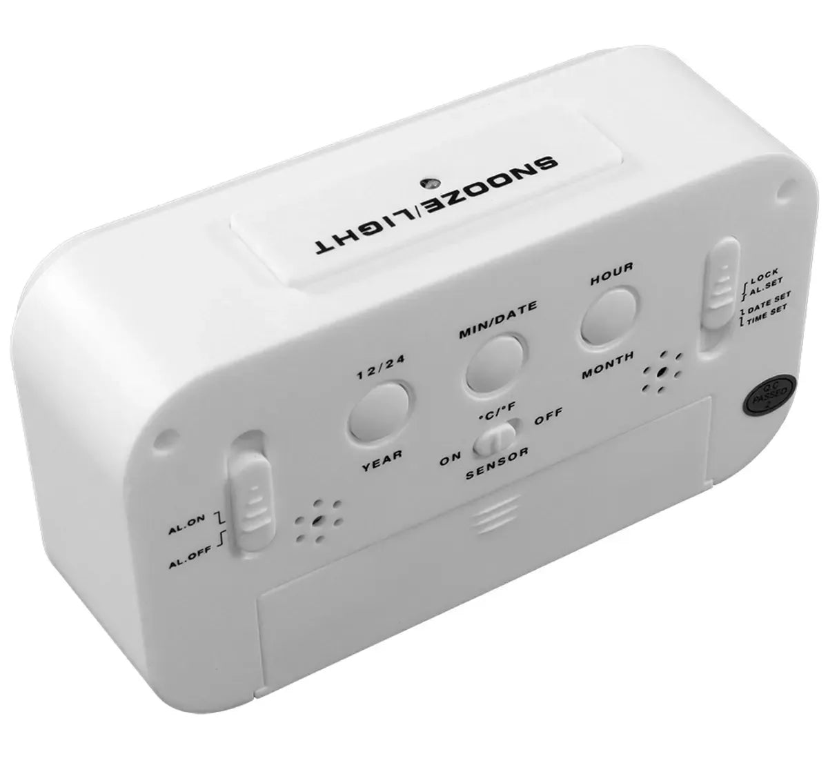 LCD ekrano laikrodis minimalistinio dizaino, rodantis laiką skaitmeniniame ekrane