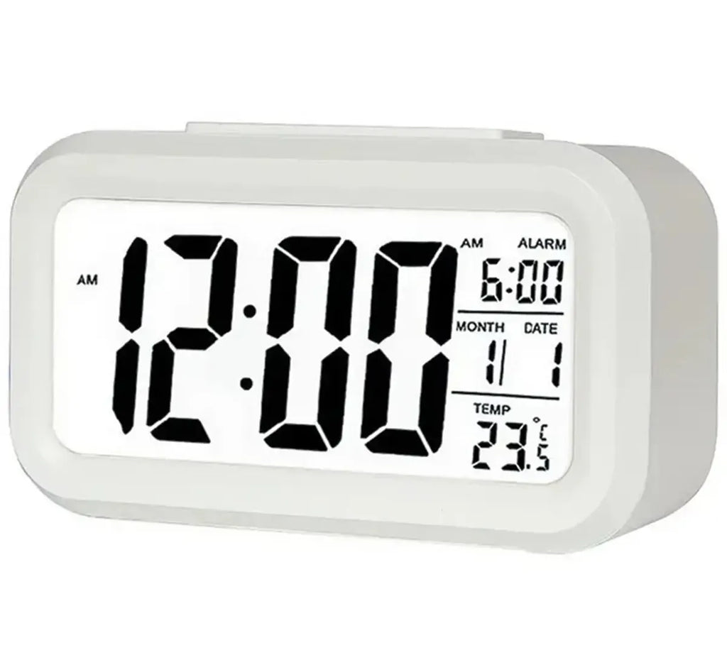 Laikrodis su LCD ekranu, rodantis laiką skaitmeniniu formatu
