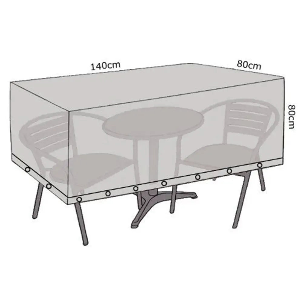 Skaidrus lauko baldų uždangalas 140x80x80 cm, apsaugo išorinę sofą ar kėdes nuo dulkių ir drėgmės.