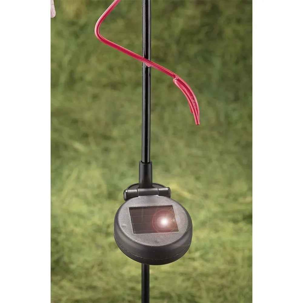 lauko LED lempa „Flamingo“ su saulės baterija (80 cm)