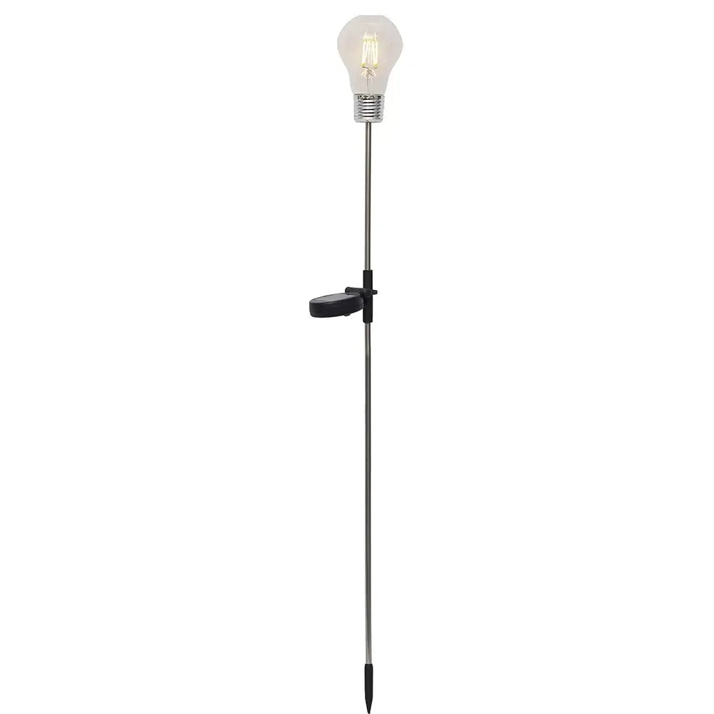 Dekoratyvinė lauko LED Edison lemputė su saulės baterija, 80 cm ilgio, vintage stiliaus apšvietimui lauke.