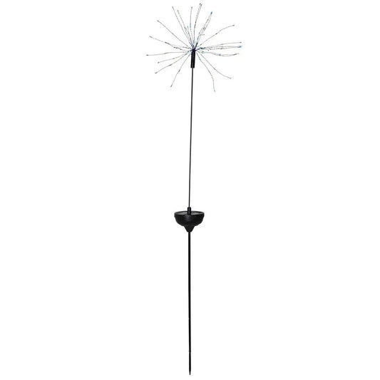 Dekoratyvinė lauko LED lemputė „Firework“ su saulės baterija, 100 cm ilgio, spalvinga ir energiją taupanti apšvietimo priemonė.