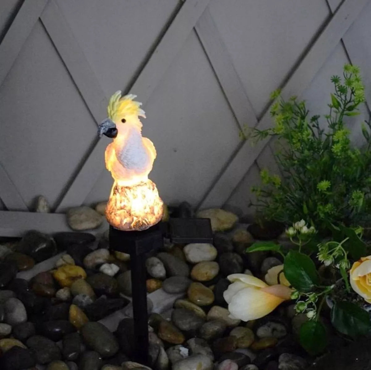 LED saulės sodo lempa – Papūga
