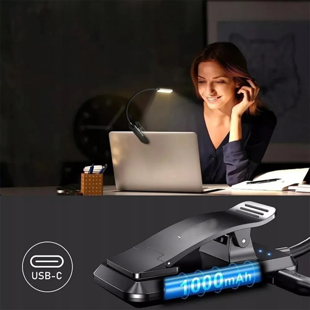 LED skaitymo lempa su spaustuku – patogiam skaitymui bet kur