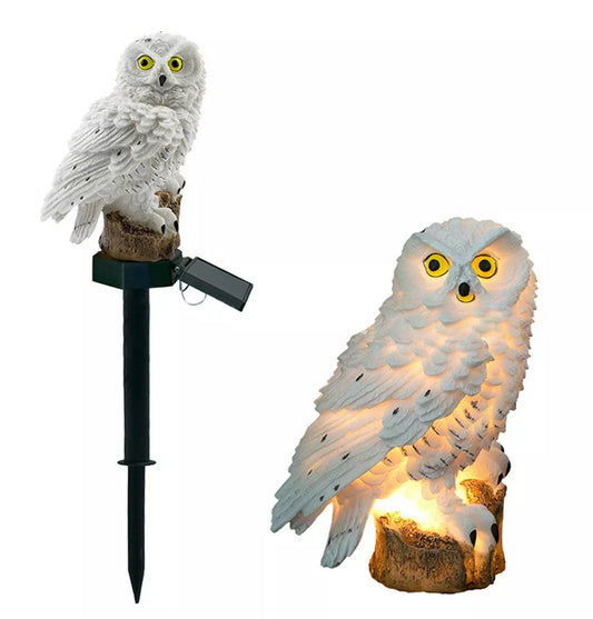 LED dārza lampa pūces formā
