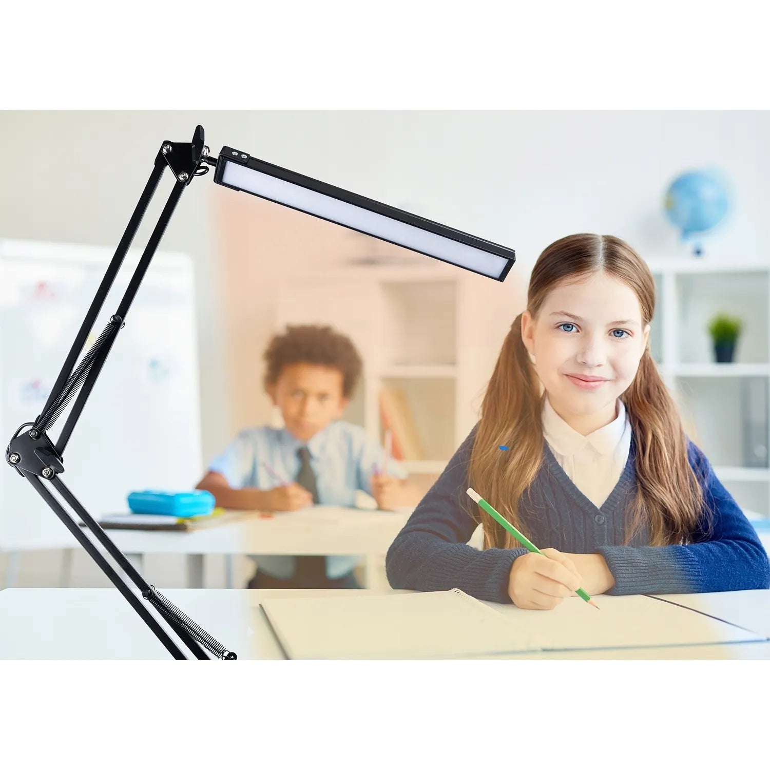 LED stalinė lempa su laikikliu (reguliuojama, USB)
