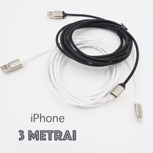 LIGHTNING kabelis IPHONE Balts 3M