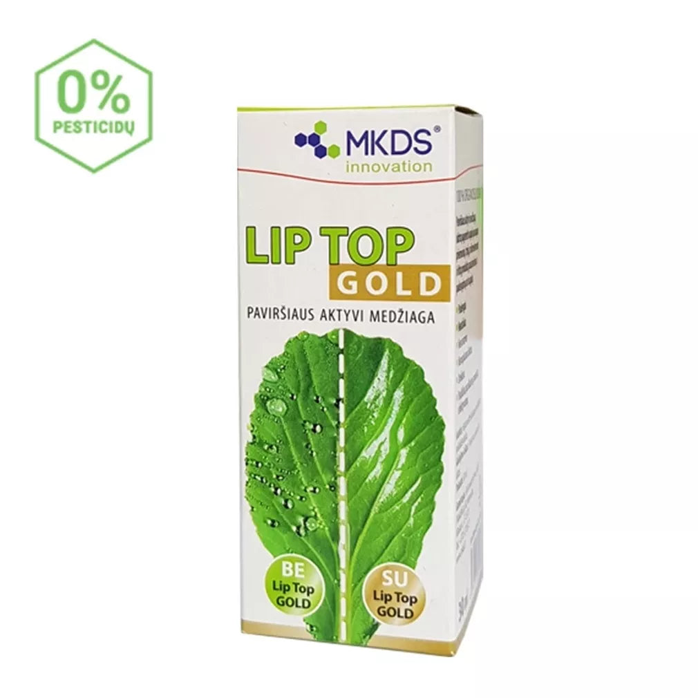 Lip top gold, 30 ml, augalų apsaugos produktų lipnumui padidinti