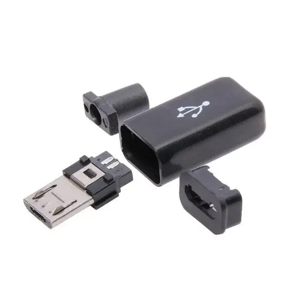 Lituojamas Micro USB lizdas, elektros technika, tinka remontui ir įrenginių atnaujinimui, su dėklas ir kontaktų išdėstymu.