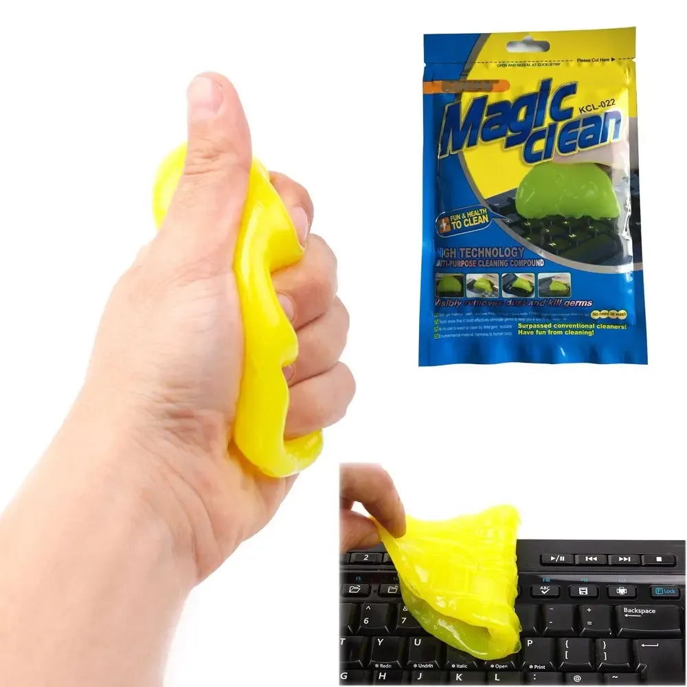 Universalus valymo masės Magic Clean klaviatūrai ir sunkiai pasiekiamoms vietoms, balta, lanksti ir efektyvi valymo priemonė.