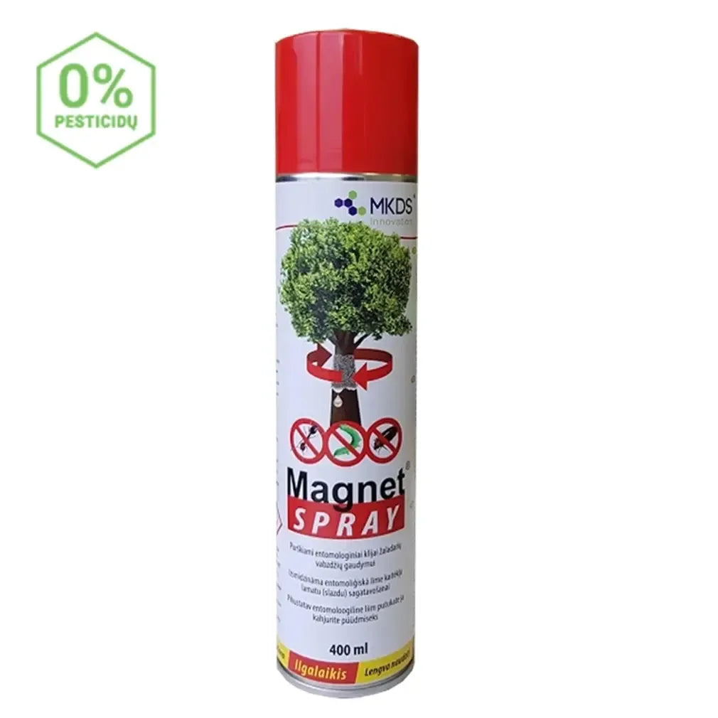 Lipnūs klijai purškiami nuo kenkėjų, 400 ml, magnetinio poveikio, veiksmingai gaudo vabzdžius ir kenkėjus.