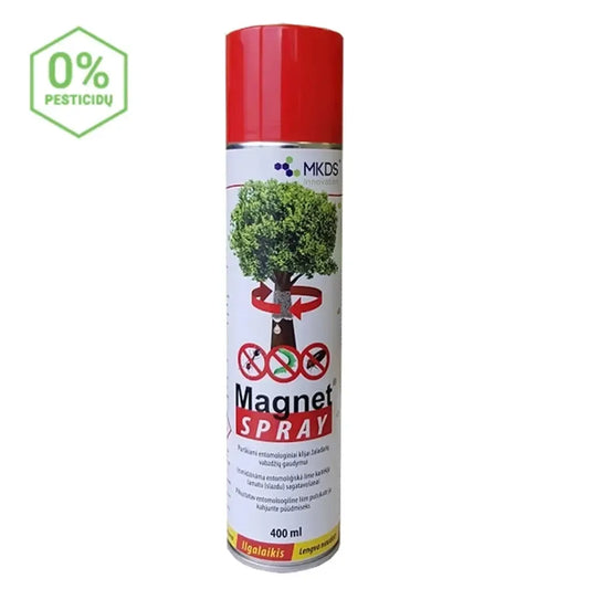Lipnūs klijai purškiami nuo kenkėjų, 400 ml, magnetinio poveikio, veiksmingai gaudo vabzdžius ir kenkėjus.