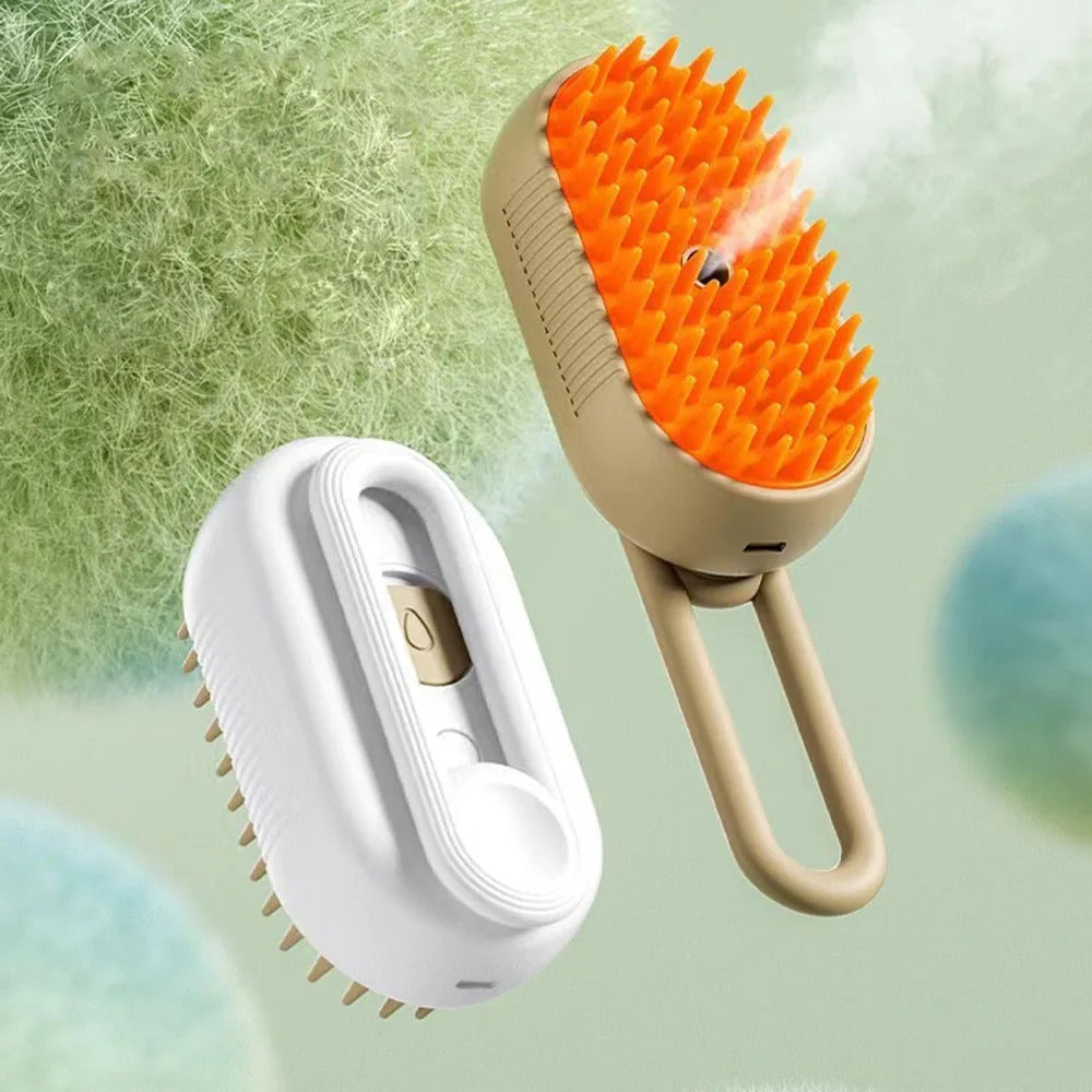 3 vienā tvaika sukas mājdzīvniekiem – ķemmēšanai, masāžai un apmatojuma kopšanai