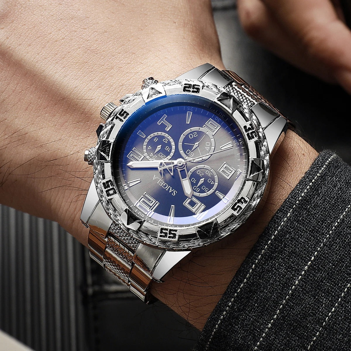 Vīriešu luksusa pulkstenis Timeless Duo — 2 par 1 cenu
