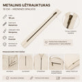 Metalinis užtrauktukas 18 cm – baltos spalvos