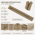 Metalinis užtrauktukas 18 cm – smėlio spalvos