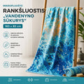 Mikropluošto rankšluostis „Vandenyno sūkurys“ 160 x 80 cm