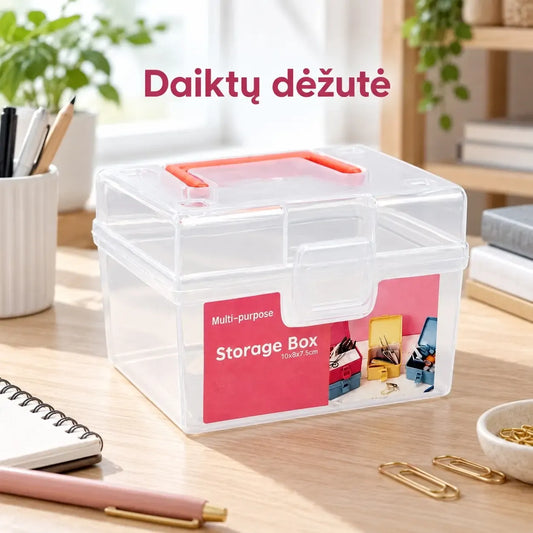 Mažų dėžučių rinkinys iš 4 vnt., mini dydžio, patogus saugojimui ir organizavimui, lankstus ir praktiškas namams ar biurui.