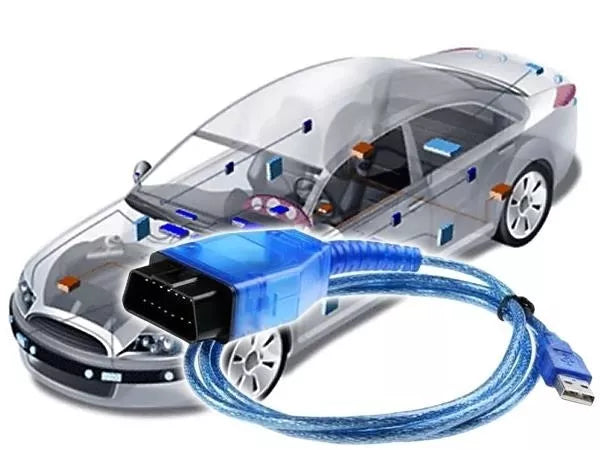 DIAGNOSTIKAS KABELIS OBD2 VAG USB OBD II-4 VAG-COM
