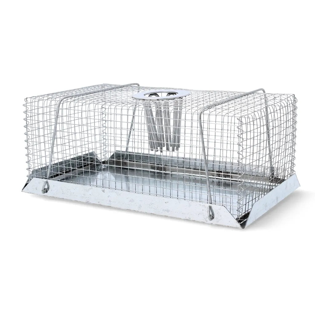 Gyvagaudžiai spąstai pelėms ir žiurkėms, 21 × 13 × 8,5 cm, metaliniai spąstai namų ir ūkininko patalpoms.