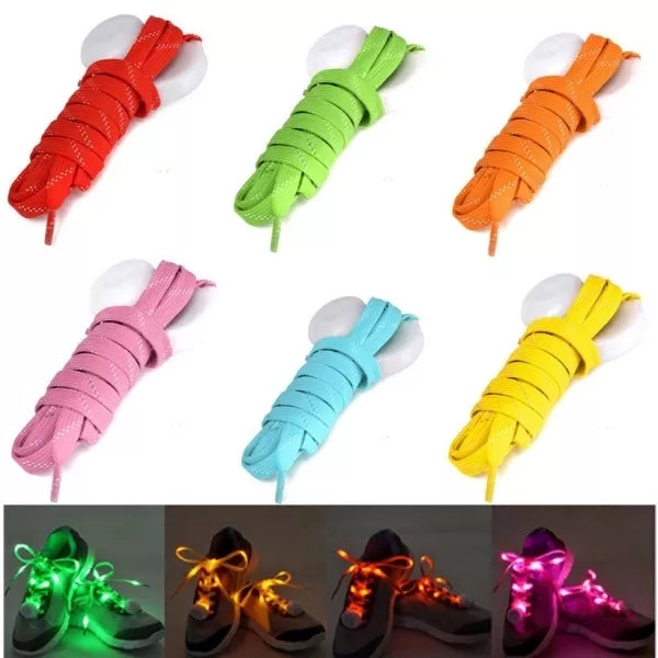 LED Mirgojošie apavu šņoru elementi — Sarkanā