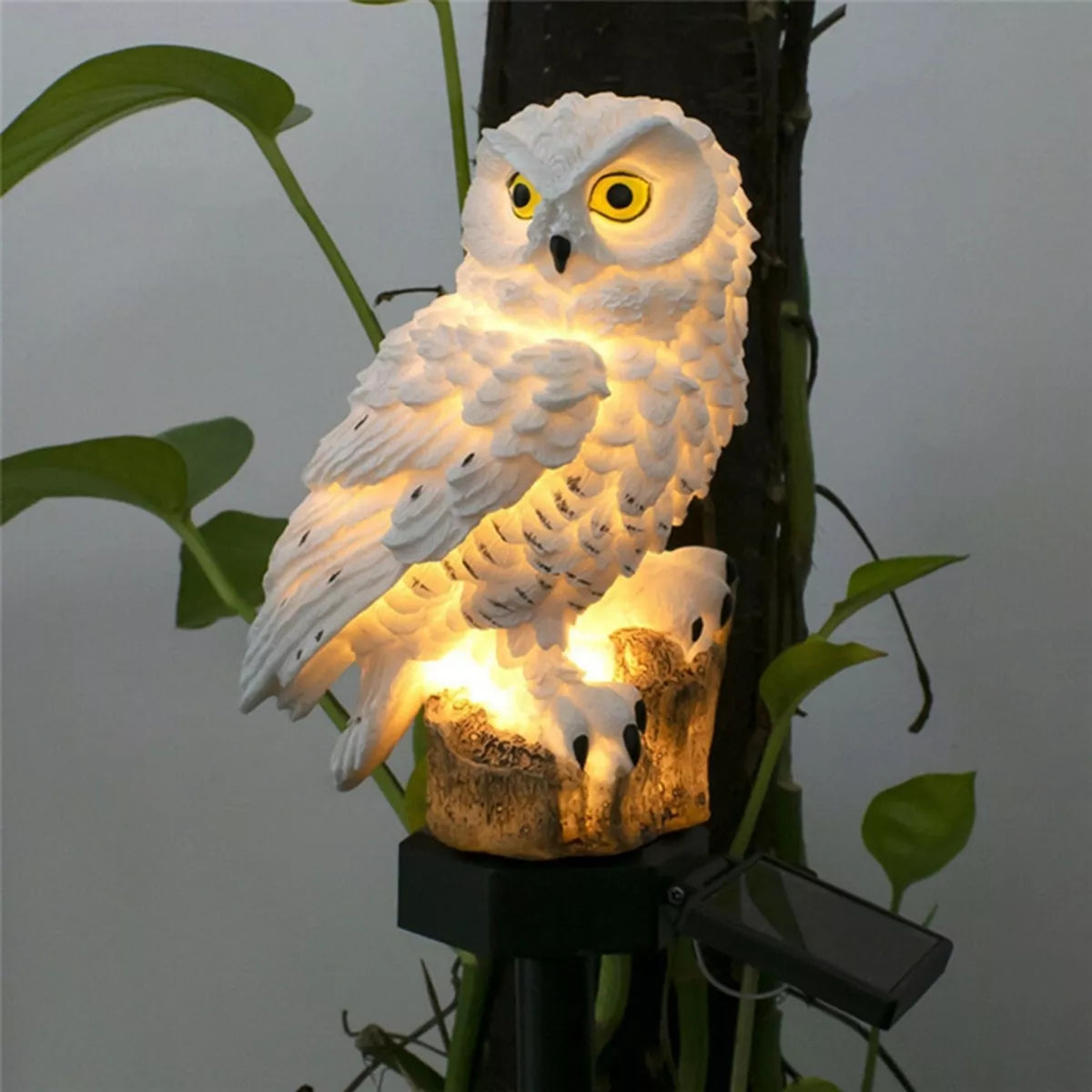 LED dārza lampa puķupoda formā