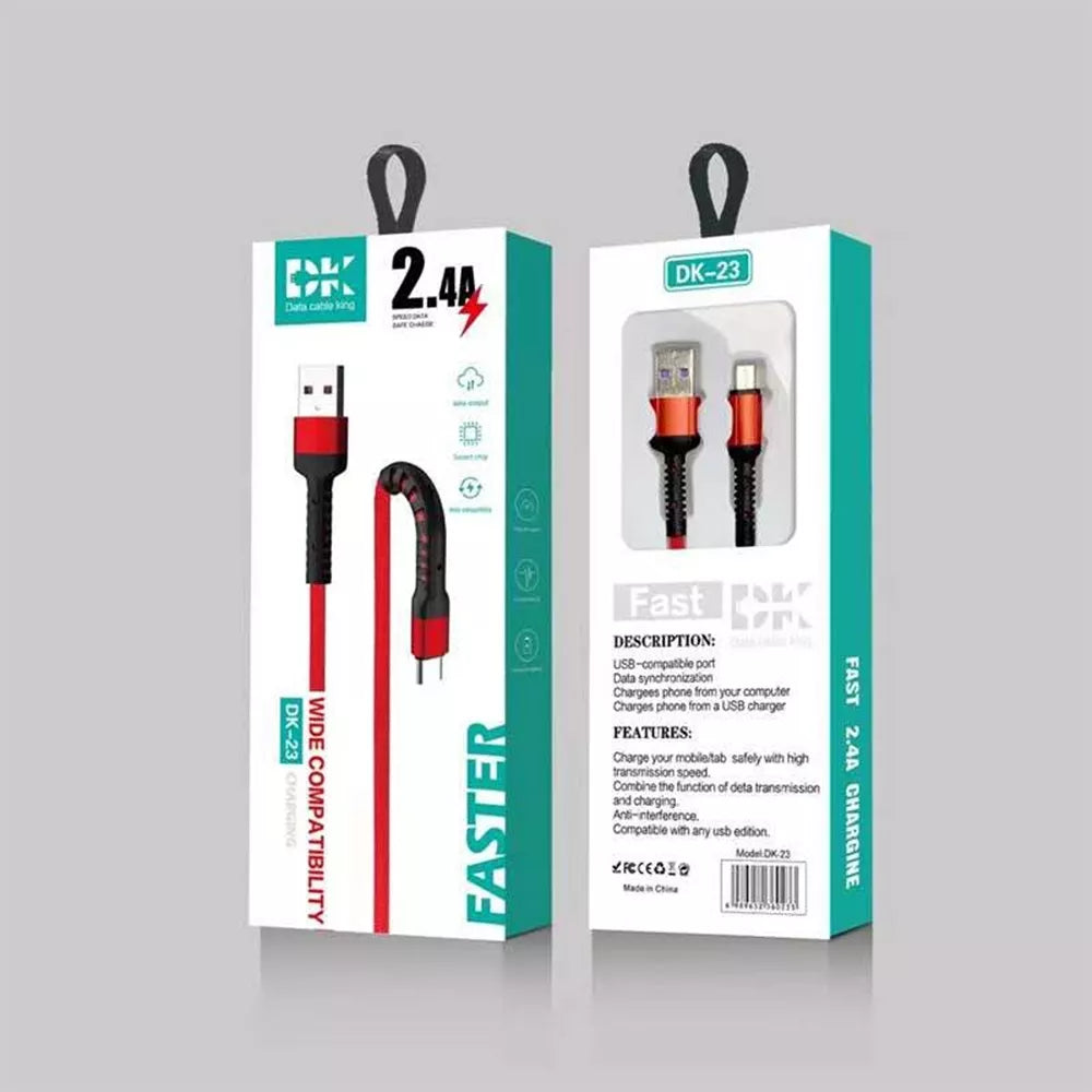 TYPE-C 1M kabelis DK-23