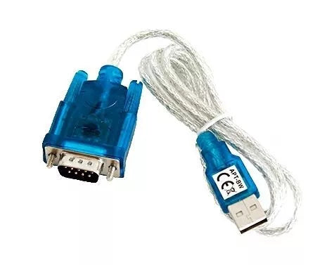 USB į RS232 COM adapteris su USB ir RS232 jungtimis, kompaktiškas ir patikimas kompiuterių ryšiui.