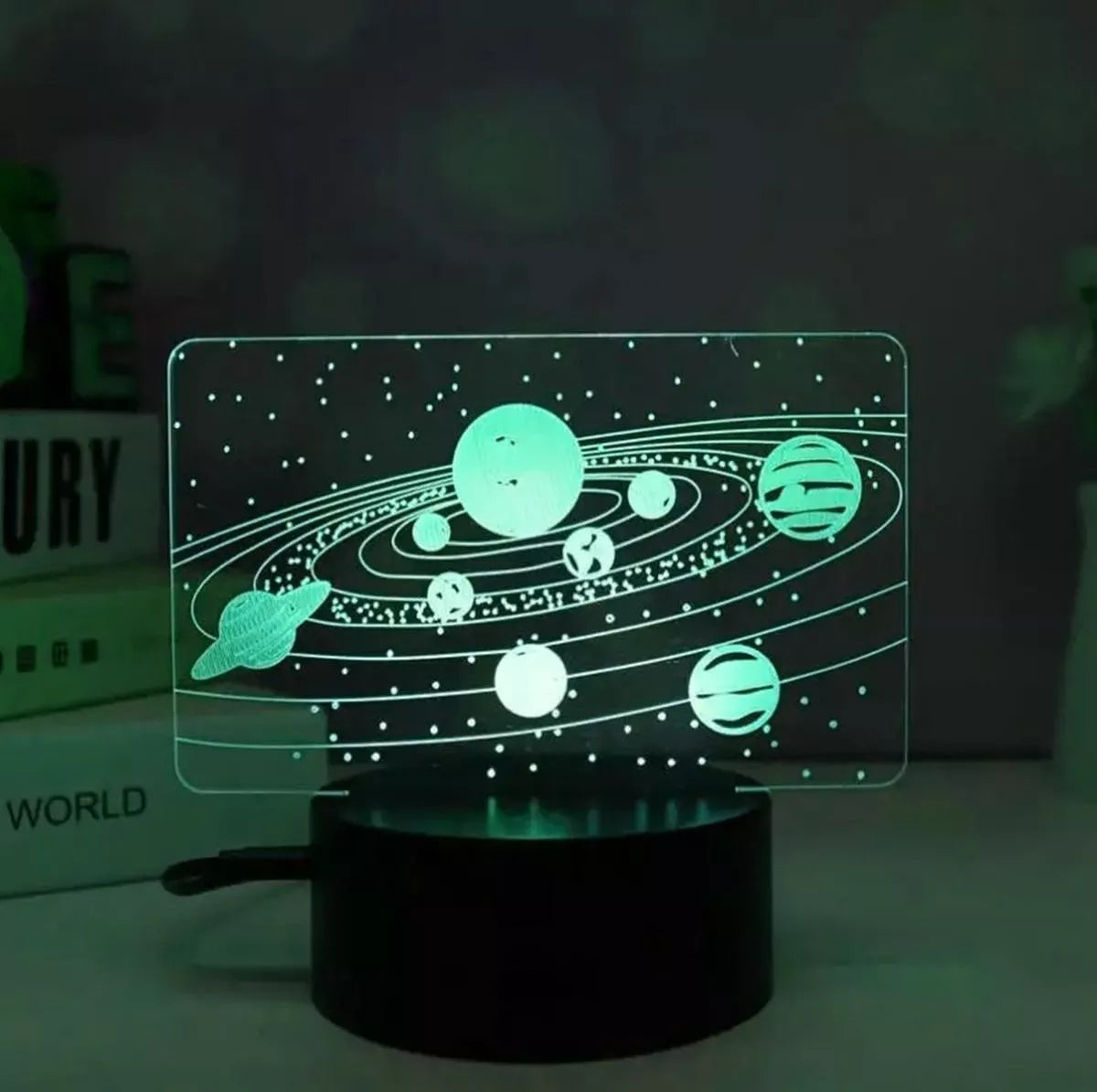 Naktinė lempa "Saulės sistema" 3D LED